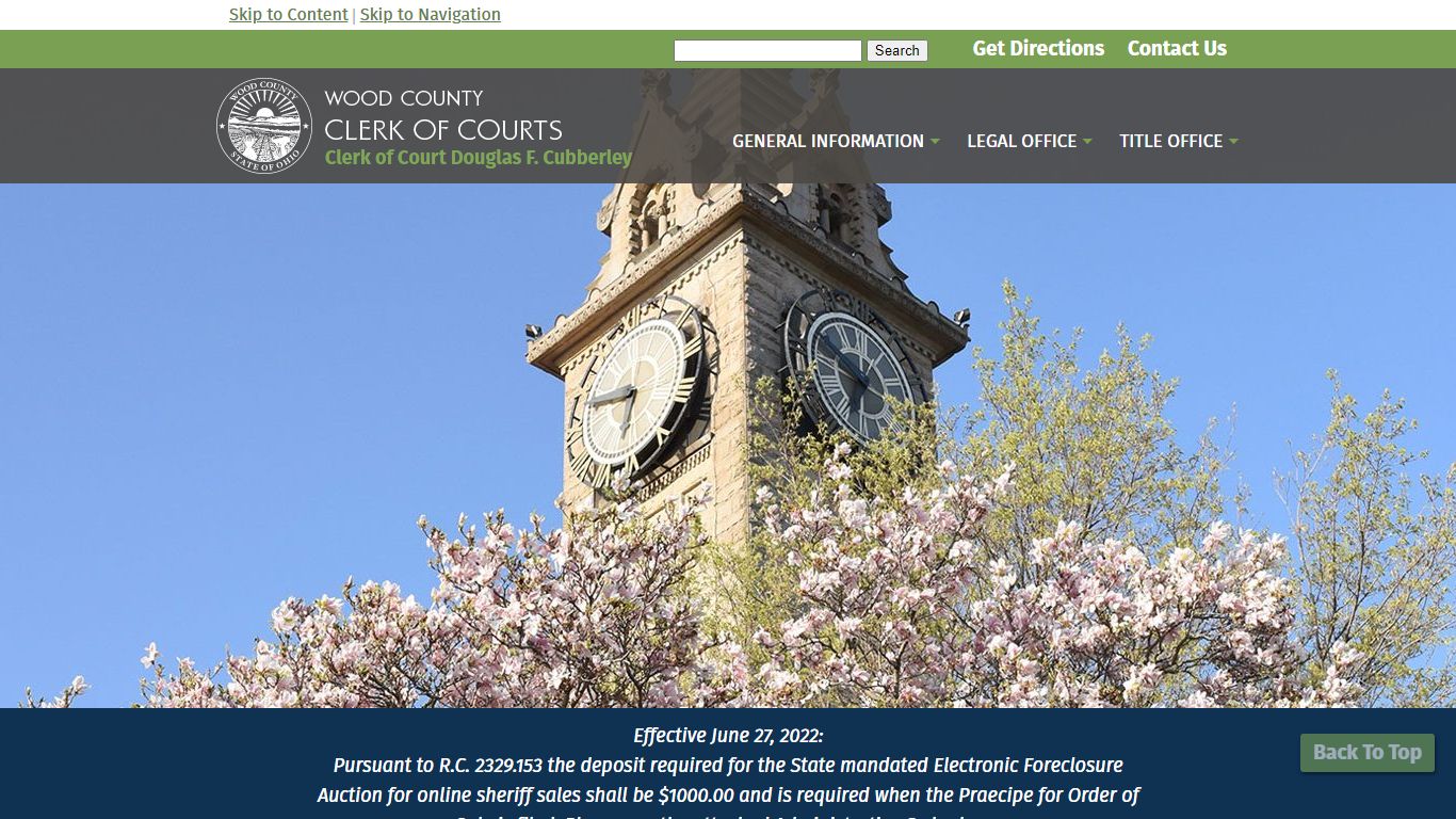 Wood County, Ohio - Dockets Online